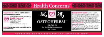 Health Concerns Osteoherbal - dr fungs lu jin herbal supplement