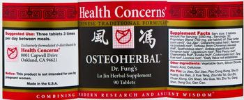 Health Concerns Osteoherbal - dr fungs lu jin herbal supplement