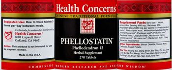Health Concerns Phellostatin - phellodendron 12 herbal supplement