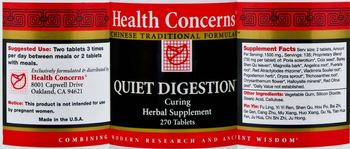 Health Concerns Quiet Digestion - curing herbal supplement