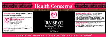 Health Concerns Raise Qi - 