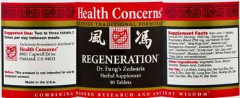 Health Concerns Regeneration - dr fungs zedoaria herbal supplement