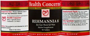 Health Concerns Rehmannia 8 - jin gui shen qi wan herbal supplement