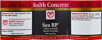 Health Concerns Sea BP - 