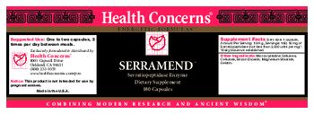 Health Concerns Serramend - supplement