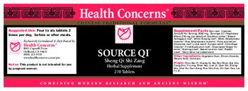 Health Concerns Source QI - herbal supplement