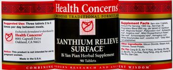 Health Concerns Xanthium Relieve Surface - bi yan pian herbal supplement