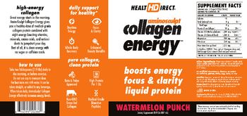 Health Direct AminoSculpt Collagen Energy Watermelon Punch - supplement