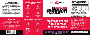 Health Direct AminoSculpt Collagen Sugar-Free Chocolate Raspberry - supplement