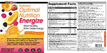 Health Direct Nature's Optimal Nutrition Energize Peach Mango Splash - supplement