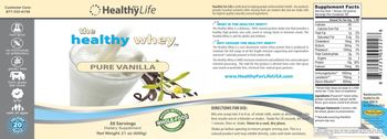 Health For Life The Healthy Whey Pure Vanilla - supplement