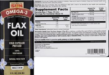 Health From The Sun Flax Oil - supplement