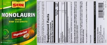 Health From The Sun Monolaurin - supplement