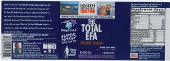 Health From The Sun The Total EFA Double Action - supplement