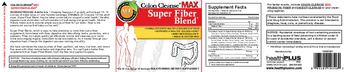 Health PLUS Inc Colon Cleanse Max Super Fiber Blend - bulk forming supplement