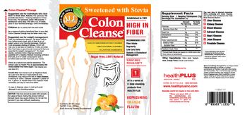 Health PLUS Inc Colon Cleanse Sugar Free Rrefreshing Orange Flavor - bulk forming supplement