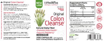Health Plus Original Colon Cleanse - bulk forming supplement