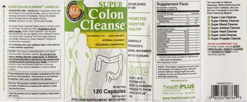 Health Plus Super Colon Cleanse - psyllium supplement with herbs