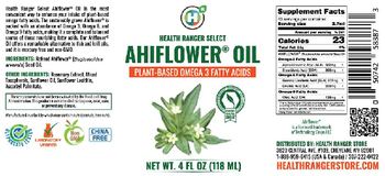 Health Ranger Select Ahiflower Oil - supplement
