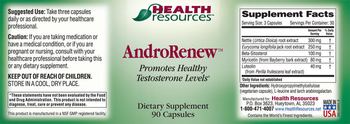 Health Resources AndroRenew - supplement