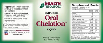 Health Resources Enhanced Oral Chelation Liquid - supplement