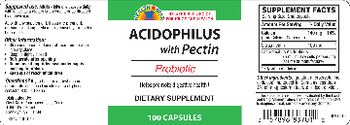 Health Star Acidophilus With Pectin - supplement