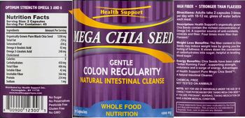 Health Support Mega Chia Seed - 