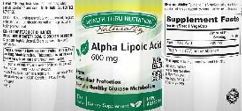 Health Thru Nutrition Alpha Lipoic Acid 600 mg - supplement