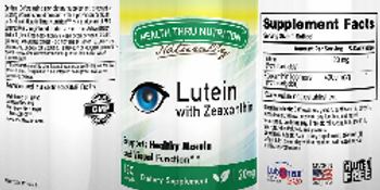 Health Thru Nutrition Lutein with Zeaxanthin 20 mg - supplement