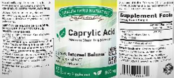 Health Thru Nutrition Naturally Caprylic Acid 600 mg - supplement