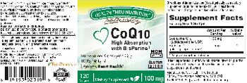 Health Thru Nutrition Naturally CoQ10 100 mg - supplement