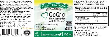 Health Thru Nutrition Naturally CoQ10 100 mg - supplement