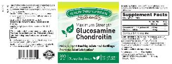 Health Thru Nutrition Naturally Glucosamine Chondroitin - supplement