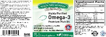 Health Thru Nutrition Naturally Highly Purified Omega-3 1000 mg - supplement