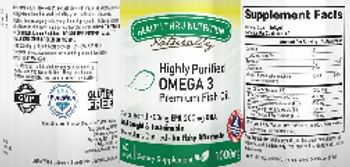 Health Thru Nutrition Naturally Highly Purified Omega 3 Premium Fish Oil 1000 mg - supplement