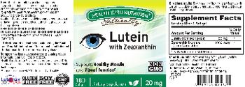 Health Thru Nutrition Naturally Lutein With Zeaxanthin 20 mg - supplement
