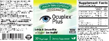 Health Thru Nutrition Naturally Oculplex Plus - supplement