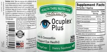 Health Thru Nutrition Naturally Ocuplex Plus - supplement
