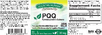 Health Thru Nutrition Naturally PQQ 20 mg - supplement