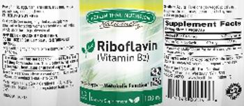 Health Thru Nutrition Naturally Riboflavin (Vitamin B2) 100 mg - supplement