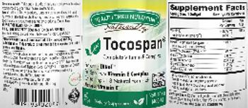 Health Thru Nutrition Naturally Tocospan - supplement