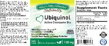 Health Thru Nutrition Naturally Ubiquinol 100 mg - supplement