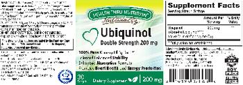 Health Thru Nutrition Naturally Ubiquinol 200 mg - supplement