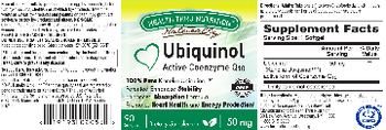 Health Thru Nutrition Naturally Ubiquinol 50 mg - supplement