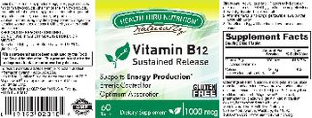 Health Thru Nutrition Naturally Vitamin B12 1000 mcg - supplement