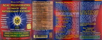 HealthForce Acai Resveratrol Antioxidant Extreme - supplement