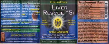 HealthForce Liver Rescue 5+ - supplement