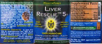 HealthForce Liver Rescue 5+ - supplement