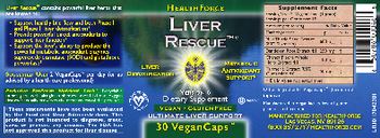 HealthForce Liver Rescue - supplement