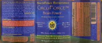 Healthforce Nutritionals CircuForce Brain Power - supplement